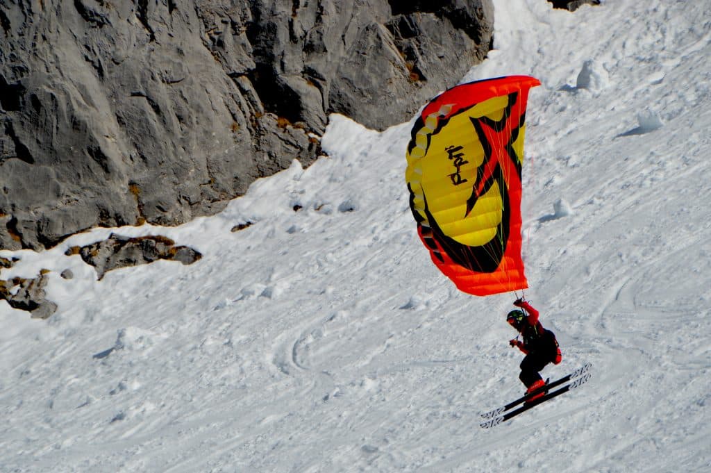 Faire du speed riding au Mont Blanc